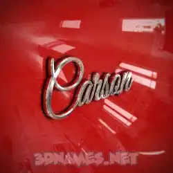 carson in Car Paint style - 3D name wallpaper
