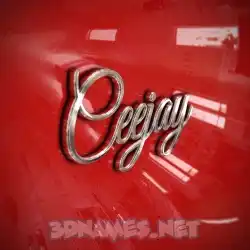 ceejay in Car Paint style - 3D name wallpaper
