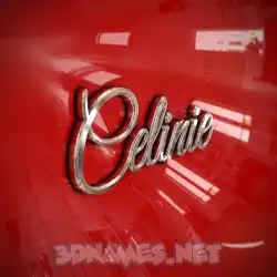 celinie in Car Paint style - 3D name wallpaper