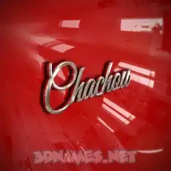 chachou in Car Paint style - 3D name wallpaper