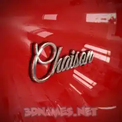 chaison in Car Paint style - 3D name wallpaper