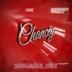 chancey in Car Paint style - 3D name wallpaper