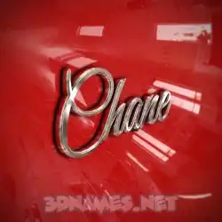 chane in Car Paint style - 3D name wallpaper