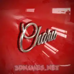 charu in Car Paint style - 3D name wallpaper