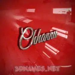 chhannu in Car Paint style - 3D name wallpaper