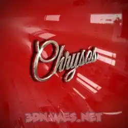 chrysos in Car Paint style - 3D name wallpaper