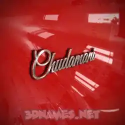 chudamani in Car Paint style - 3D name wallpaper