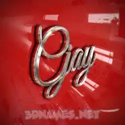 cjay in Car Paint style - 3D name wallpaper
