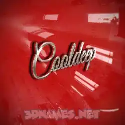 cooldeep in Car Paint style - 3D name wallpaper