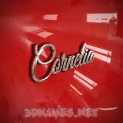 cornelia in Car Paint style - 3D name wallpaper