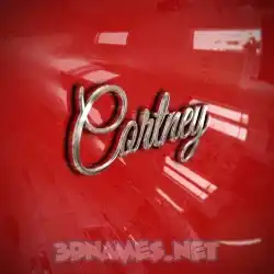 cortney in Car Paint style - 3D name wallpaper