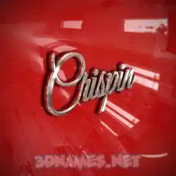 crispin in Car Paint style - 3D name wallpaper