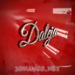 daleja in Car Paint style - 3D name wallpaper