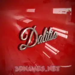 dalitso in Car Paint style - 3D name wallpaper