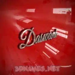 daswani in Car Paint style - 3D name wallpaper