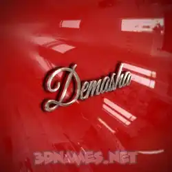 demasha in Car Paint style - 3D name wallpaper