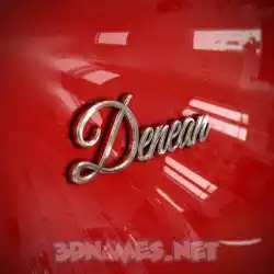 denean in Car Paint style - 3D name wallpaper