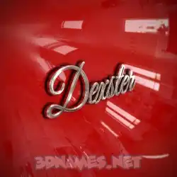 dexster in Car Paint style - 3D name wallpaper