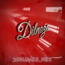 dilnoza in Car Paint style - 3D name wallpaper