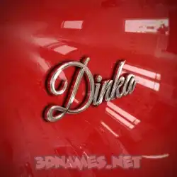dinka in Car Paint style - 3D name wallpaper