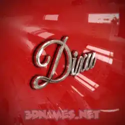 dixu in Car Paint style - 3D name wallpaper