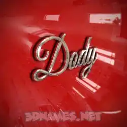 dody in Car Paint style - 3D name wallpaper