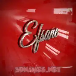 efsane in Car Paint style - 3D name wallpaper
