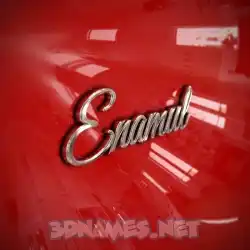 enamul in Car Paint style - 3D name wallpaper
