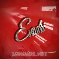 endri in Car Paint style - 3D name wallpaper