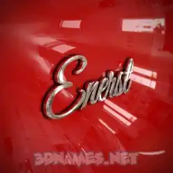 enerst in Car Paint style - 3D name wallpaper