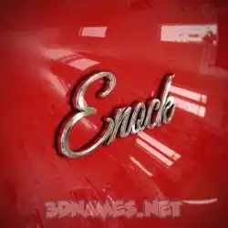 enock in Car Paint style - 3D name wallpaper