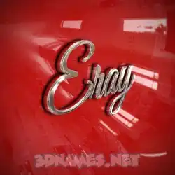 eray in Car Paint style - 3D name wallpaper
