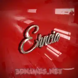 erncia in Car Paint style - 3D name wallpaper