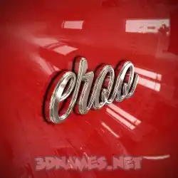 eroo in Car Paint style - 3D name wallpaper
