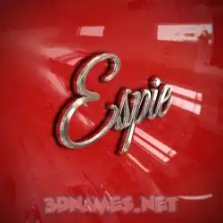 espie in Car Paint style - 3D name wallpaper