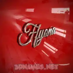 ffyona in Car Paint style - 3D name wallpaper