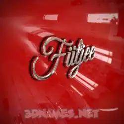 fiitjee in Car Paint style - 3D name wallpaper