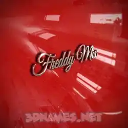 freddy mix in Car Paint style - 3D name wallpaper