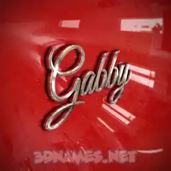gabby in Car Paint style - 3D name wallpaper