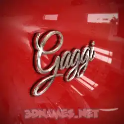 gaggi in Car Paint style - 3D name wallpaper
