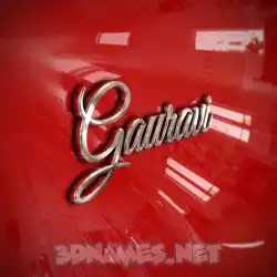 gauravi in Car Paint style - 3D name wallpaper