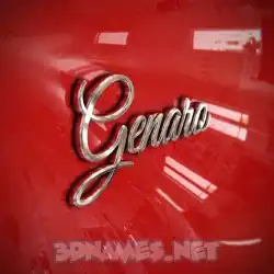 genaro in Car Paint style - 3D name wallpaper