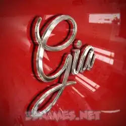 gia in Car Paint style - 3D name wallpaper