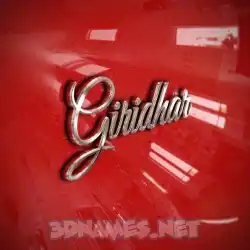 giridhar in Car Paint style - 3D name wallpaper