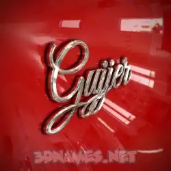 gujjer in Car Paint style - 3D name wallpaper