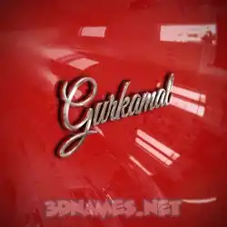 gurkamal in Car Paint style - 3D name wallpaper