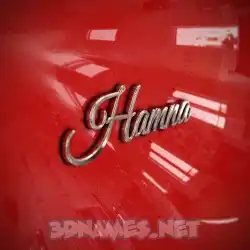hamna in Car Paint style - 3D name wallpaper