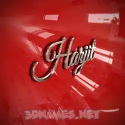 harjit in Car Paint style - 3D name wallpaper