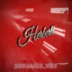 herberth in Car Paint style - 3D name wallpaper