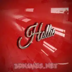 hollie in Car Paint style - 3D name wallpaper